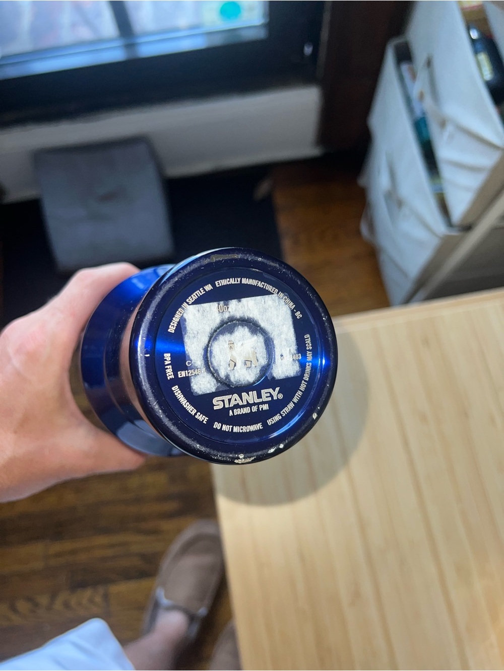 Stanley Metallic Navy Travel Tumbler with Handle - Picture 4 of 4